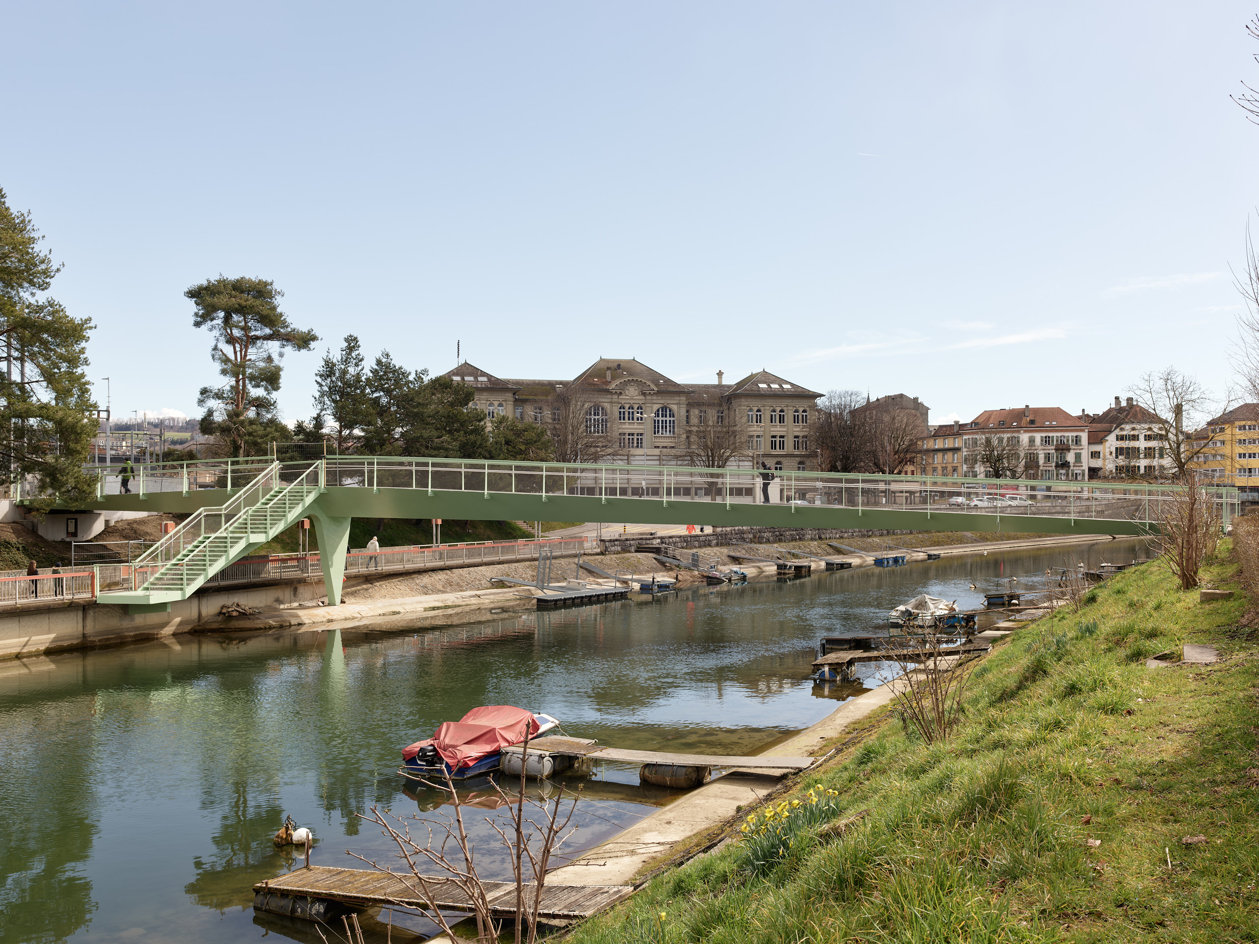 Passerelle sur la Thièle à Yverdon